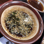 Sobadokorofukushima - ゴマと蕎麦つゆ