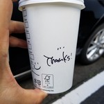 スターバックス・コーヒー - 「Thanks」との文字