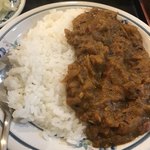 そば処吉田屋 - 冷やしムジナと半カレーのセット 800円