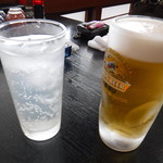表禅房 おりこ乃 - 生ビール、レモンサワー