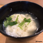 小判寿司 - 白魚の卵とじ汁