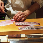 にい留 - 鯵の刺身