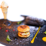 ラトラスフィス - ランチコース 7371円 のデセールに見立てる3種類のフォアグラ シェフのフィロソフィー