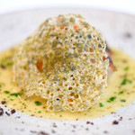 ラトラスフィス - ランチコース 7371円 の黒鯛のポワレ 磯の香りと野菜の旨味