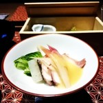 強羅温泉 雪月花別邸 翠雲 - タコと茗荷の酢味噌掛け。