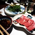 強羅温泉 雪月花別邸 翠雲 - 牛スキ。