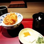 強羅温泉 雪月花別邸 翠雲 - かき揚げ丼。