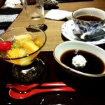 強羅温泉 雪月花別邸 翠雲 - 朝ご飯のデザート。