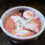 らーめん山頭火 - 味付け卵いり味噌ラーメン