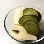 市川豆腐店 - きゅうりと大根の糠漬け