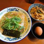 もんど - 蔵出し醤油と肉めしセット　2018.7