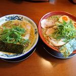 もんど - 蔵出し醤油　通常版と2倍麺　2018.7