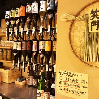 【厳選した日本酒】常時10種類以上！飲み比べもおすすめ◎