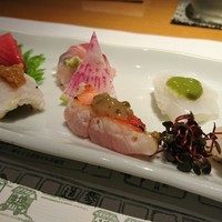 浪速割烹 㐂川 - お造りも全て創作やから(*^^*)そのまま召し上がれ