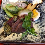 草喰 なかひがし - 鹿肉の炭火焼き