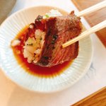 食の円居 なず菜 - 大和牛のローストをポン酢で