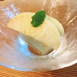 食の円居 なず菜 - 柚子のゼリーと桃