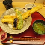 Tempura Yasuda - 穴子天丼＠1000円(税込み)