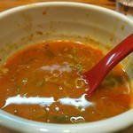 麺屋 高橋 - スープ割(辛つけめん)