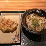 Hanamaru Udon - 野菜かき揚げ天とかけうどん小