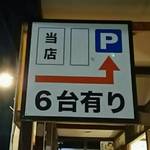 大正麺業 - 裏の駐車場までの図