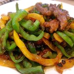 Okikusan - 牛肉とピーマンの炒め物（青椒肉絲）