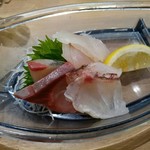 回転寿司 新竹 - 活魚4種シャリ抜600円