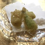 須崎屋台かじしか - 島らっきょうの天ぷら