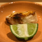 銀座 しのはら - トラフグ焼き白子