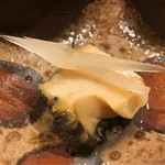 銀座 しのはら - 鮑、独活