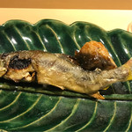 銀座 しのはら - 郡上八幡の鮎、鰻の八幡巻き(ゴボウ)