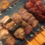 焼鳥 酉たけ - ねぎまとはつとレバー　タレはレバーに合わせてあるかのごとく美味