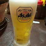 福山駅前酒場　情熱ホルモン - 生ビール(2018.07.10)