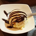 福山駅前酒場　情熱ホルモン - デザート チョコバニラアイス(2018.07.10)