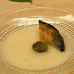 緒方 - 鮑　桃のスープで