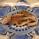 緒方 - トリ貝の肝とヒモ