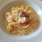 ルース・ロウ - エビとミニトマトのクリームパスタセット(少なめ) 1512円