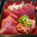 まぐろの刺身3種