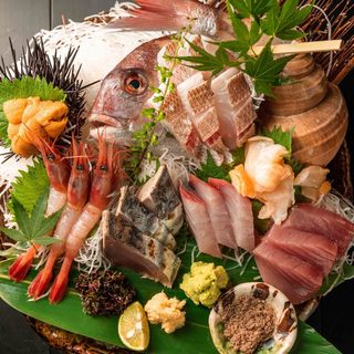 刺身和整串燒等使用新瀉名產“喉黑魚”的料理是最值得推薦的