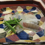銀座うち山 - マコガレイのお刺身