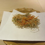 銀座うち山 - 夏越の厄払いの野菜のかき揚げ（素揚げ）