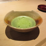 銀座うち山 - 御抹茶　器が変わってますね(*^^)v