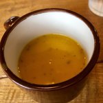 メキシカン キッチン オラレ - スープは2種あり かぼちゃのポタージュをチョイス