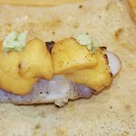 天ぷら たけうち - イサキの炙りと宮城の馬糞雲丹