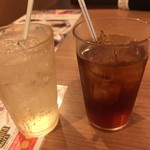 国産牛焼肉食べ放題 肉匠坂井 - ソフトドリンク飲み放題にしましたが、アルコールの飲み放題も有ります