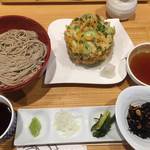 十割舞そば 忠庵 - ♪かき揚げ十割舞そばセット¥1190
      