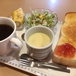 園城 - ブレンドコーヒー380円とモーニング