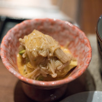くずし鉄板 あばぐら 神田店 - 2018.7 なめ茸アボカド