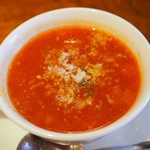 レストラン大宮 - セットスープ：ミネストローネ