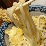 難波千日前 釜たけうどん - 極太麺